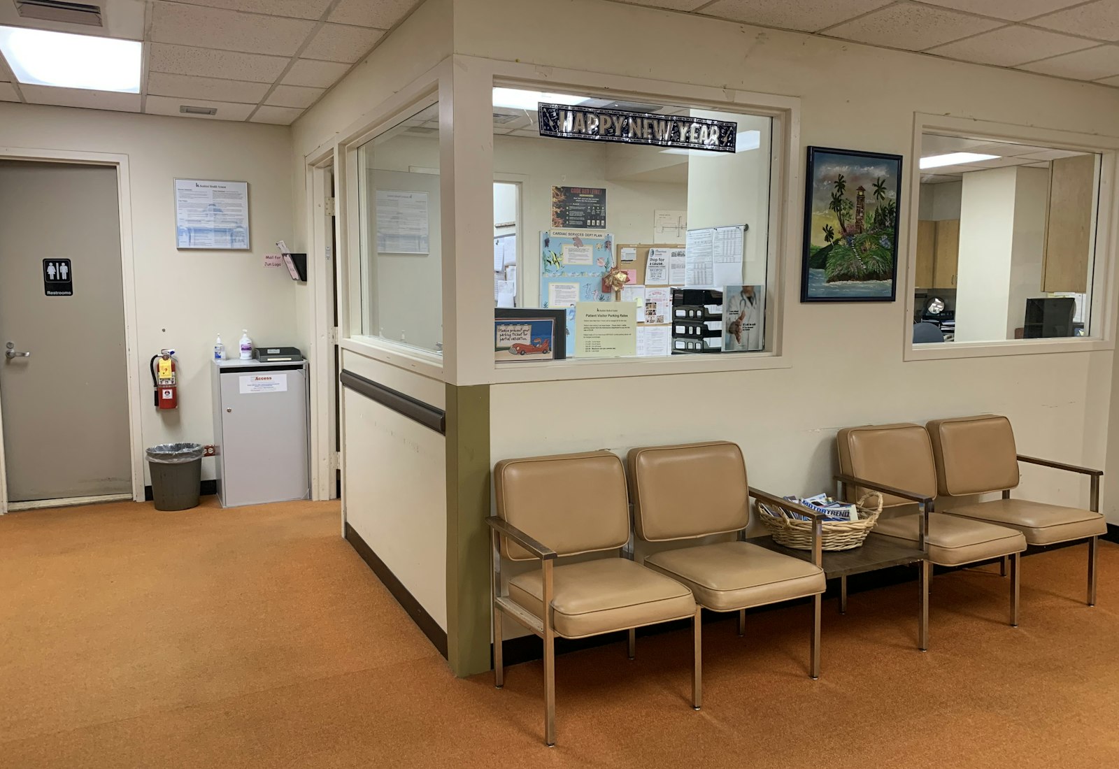 The patient waiting area